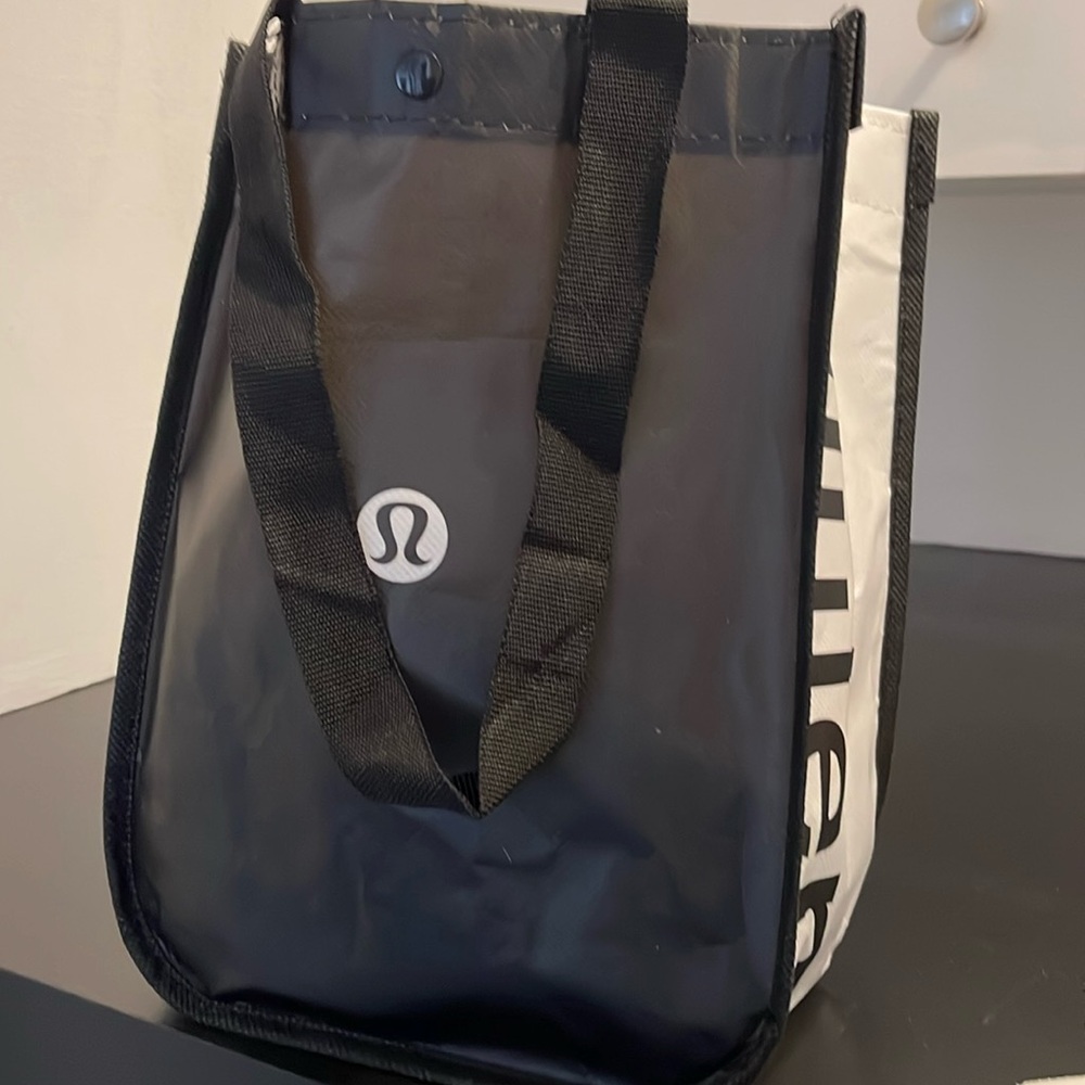 Lululemon Black and White Tote Bag